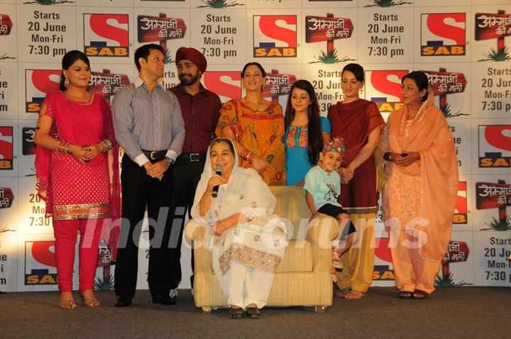 Cast and Crew at launch of SAB TV serial Ammaji Ki Galli at JW Marriott