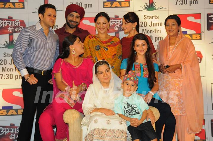 Cast and Crew at launch of SAB TV serial Ammaji Ki Galli at JW Marriott