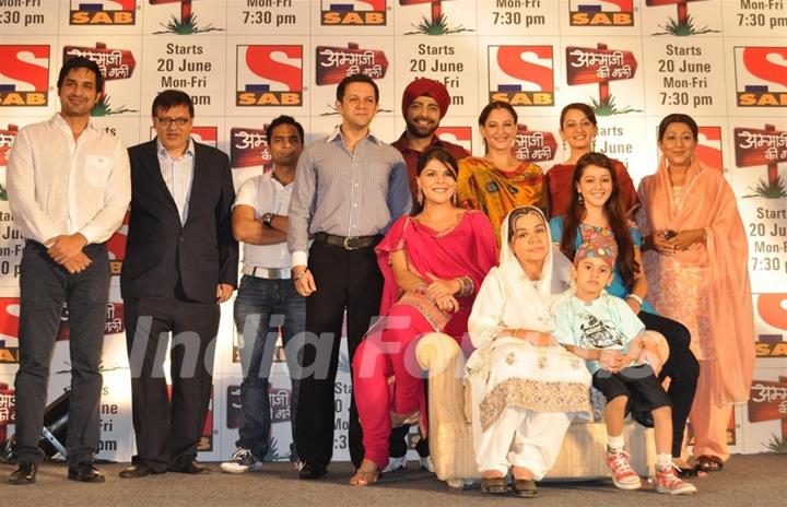 Cast and Crew at launch of SAB TV serial Ammaji Ki Galli at JW Marriott