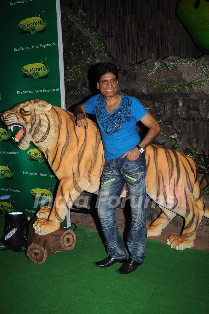 Raju Shrivastav at Rainforest restaurant launch in Andheri