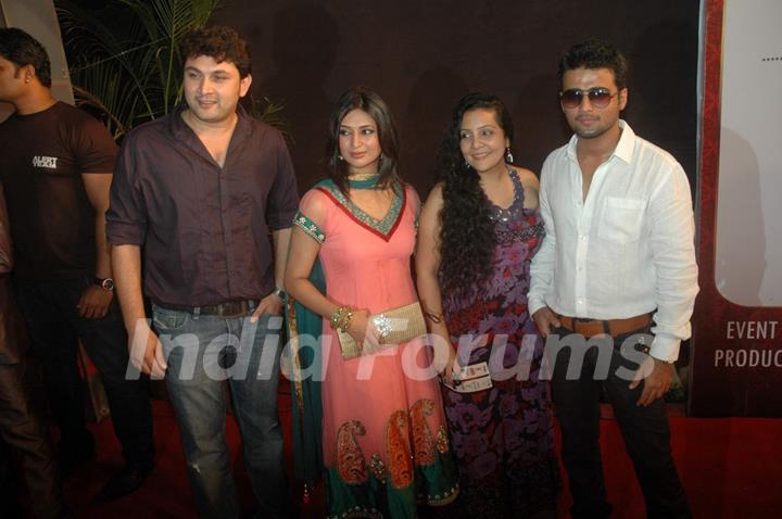 Divyanka Tripathy, Manish Naggdev and Rajesh Kumar at the Gold Awards at Film City