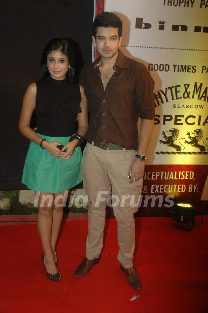 Karan Kundra and Kritika Kamra at the Gold Awards at Film City