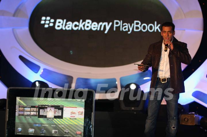 Salman Khan launches Blackberry Playbook tablet in Mumbai