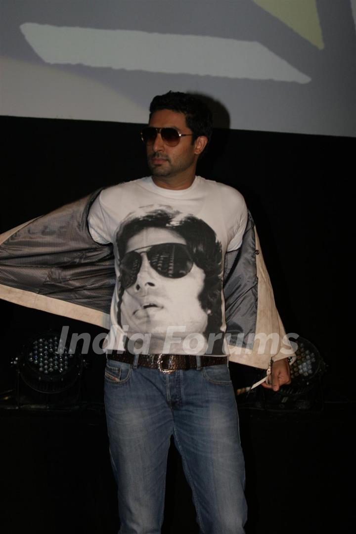 Abhishek Bachchan launch the music video of film Bbuddah...Hoga Terra Baap titled at Cinemax in Versova, Mumbai