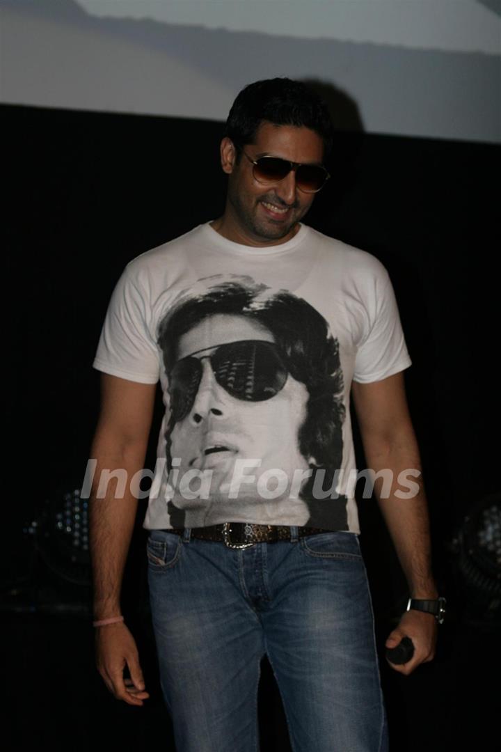 Abhishek Bachchan launch the music video of film Bbuddah...Hoga Terra Baap titled at Cinemax in Versova, Mumbai