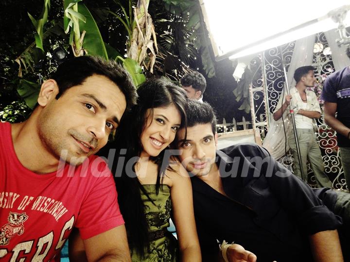 Nitin Sahrawat with Karan Kundra and Kritika Kamra