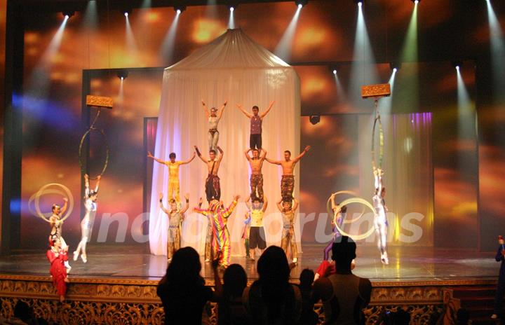 The media preview of  Mongolian Circus at Kingdom of Dreams at Gurgaon