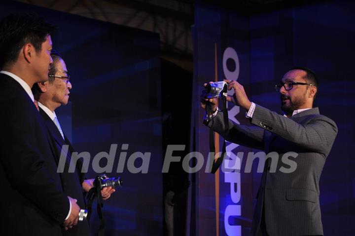 Rahul Bose brand ambassado launch 'Olympus Trinity Series Camera' at ITC hotel Parel