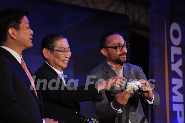 Rahul Bose brand ambassado launch 'Olympus Trinity Series Camera' at ITC hotel Parel