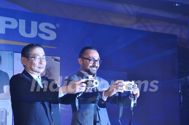 Rahul Bose brand ambassado launch 'Olympus Trinity Series Camera' at ITC hotel Parel