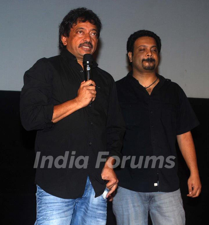 Ram Gopal Verma at RGV's Not a Love Story press meet in Cinemax