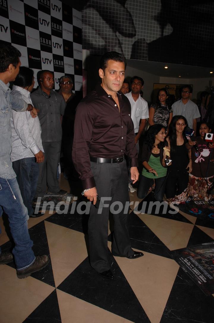 Salman Khan at Premiere of movie 'Chillar Party' at PVR