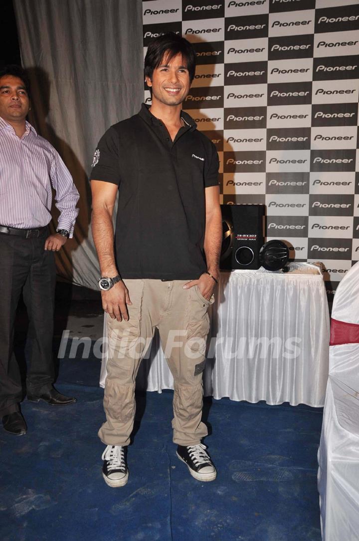 Shahid Kapoor at Pioneer car audio press meet, Mehboob