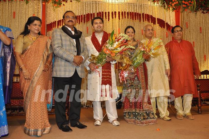 Celebs at wedding reception party of Dr.Abhishek and Dr.Shefali Khar