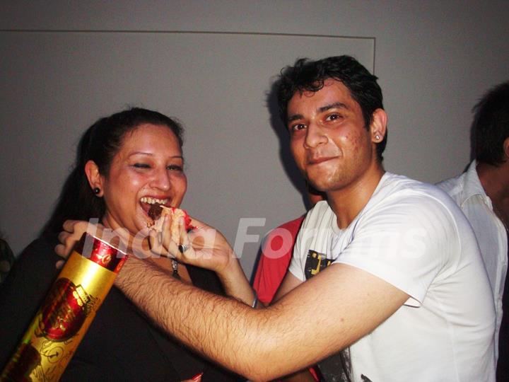 Birthday boy Abhishek Sharma & his mother