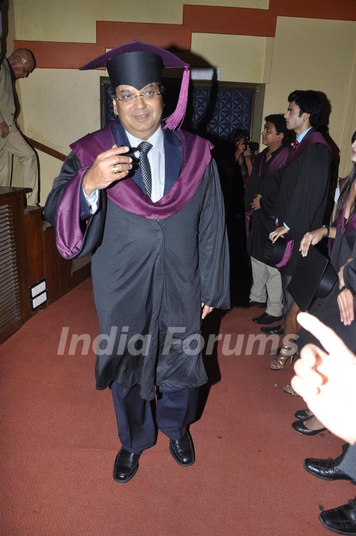 Subhash Ghai film school Whistling Woods International 4th Convocation Day ceremony at St. Andrews Auditorium in Bandra, Mumbai