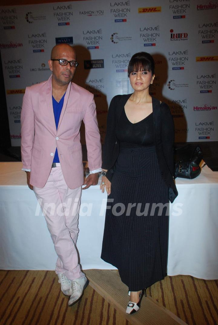 Neeta Lulla at Lakme Fashion Week press meet