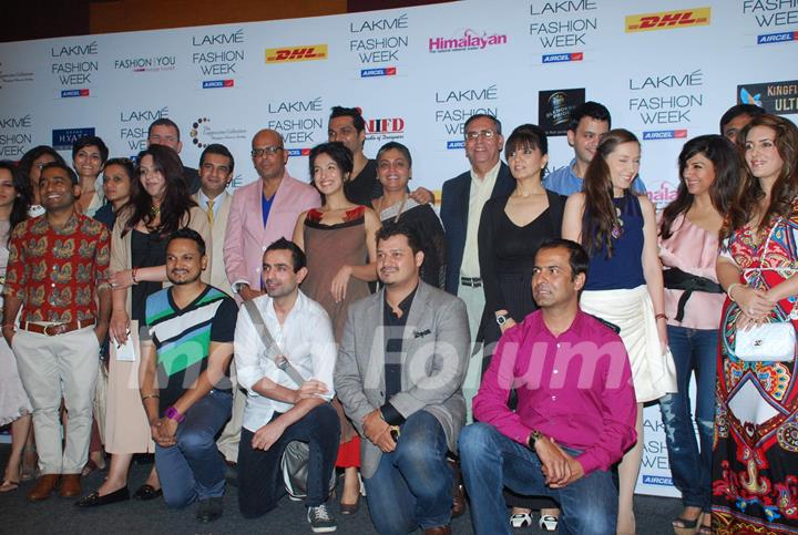 Celebs at Lakme Fashion Week press meet