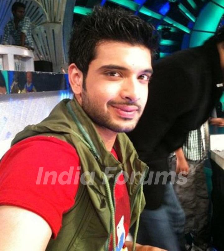 Karan Kundra on the sets of Zara Nachke Dikha