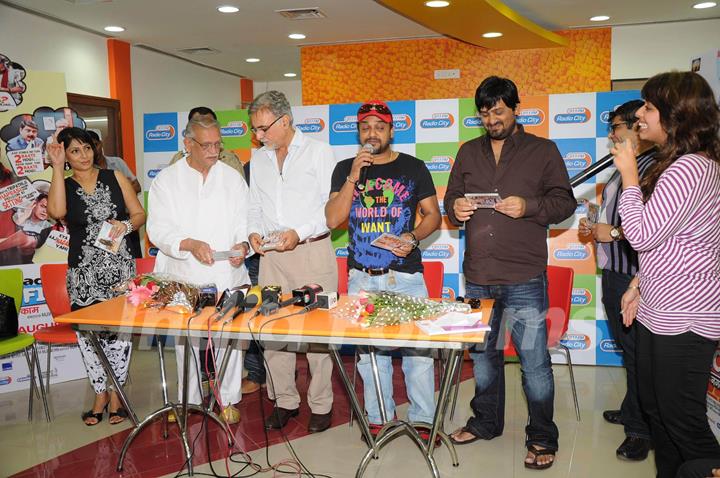 Chala Mussaddi - Office Office music launch by Gulzar, Sajid and Wajid Ali at Radio City