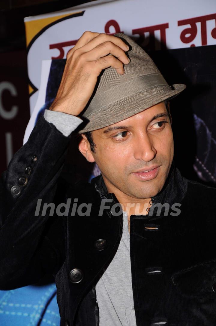 Farhan Akhtar at premiere of Buggle Gum at Cinemax