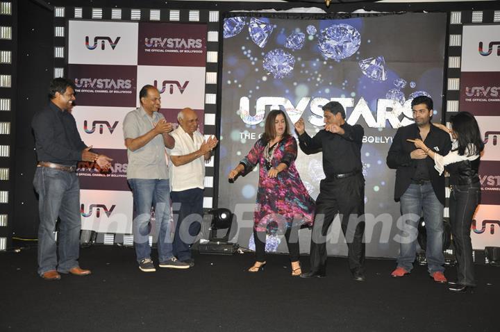 Yash Chopra, Ashutosh Gowariker, Karan Johar And Farah Khan at 'UTV Stars' channel launch