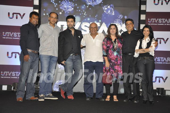 Yash Chopra, Ashutosh Gowariker, Karan Johar And Farah Khan at 'UTV Stars' channel launch. .