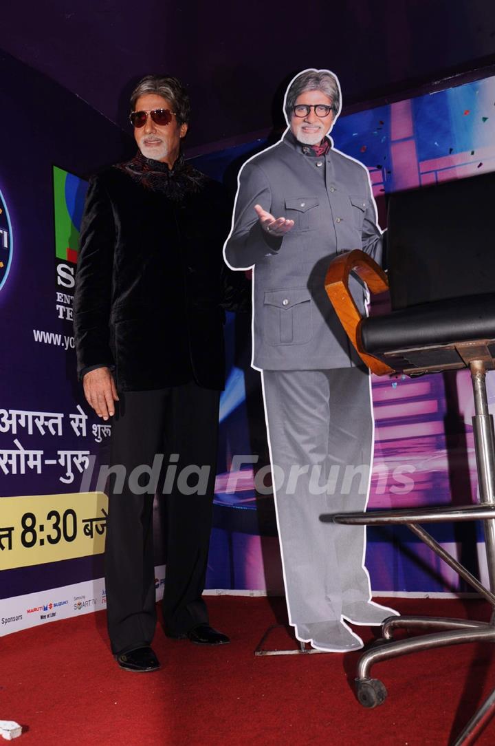 KBC 5 announcement with Amitabh Bachchan at Film City. .