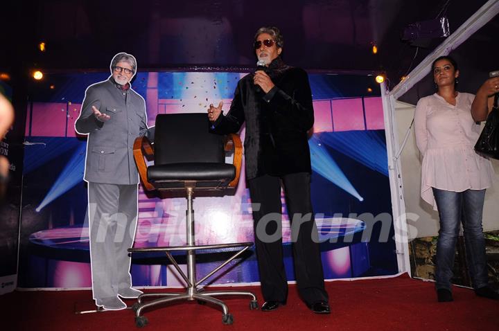 KBC 5 announcement with Amitabh Bachchan at Film City. .