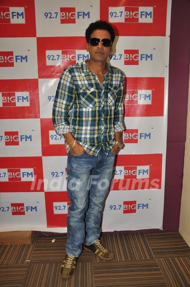 Manoj Bajpai at Aarakshan promotional event at Big FM