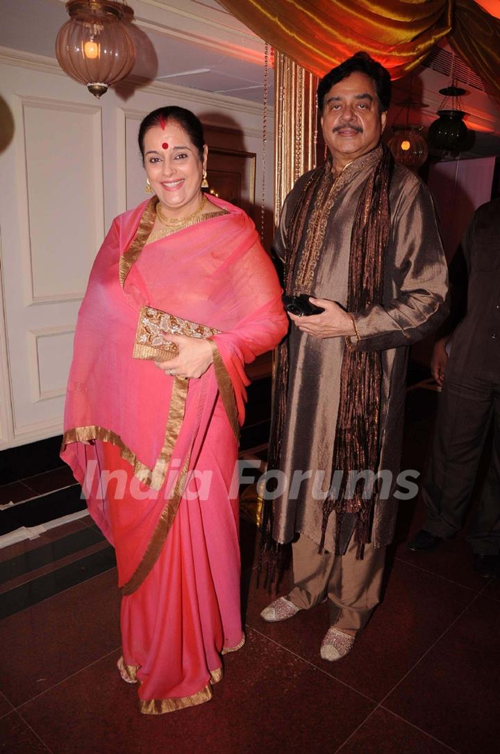 Shatrughan Sinha with his wife at Ghazal festival Khazana day 2 at Trident