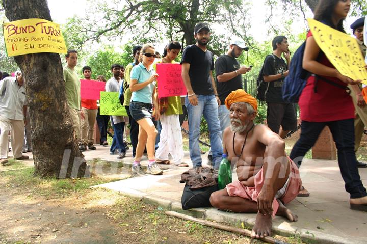 The Slutwalk Delhi 2011, at Janter Manter in New Delhi on Sunday. .