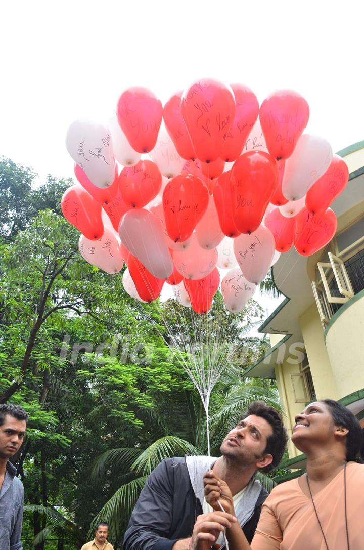 Hrithik Roshan donates Bus to Dilkush School in Juhu