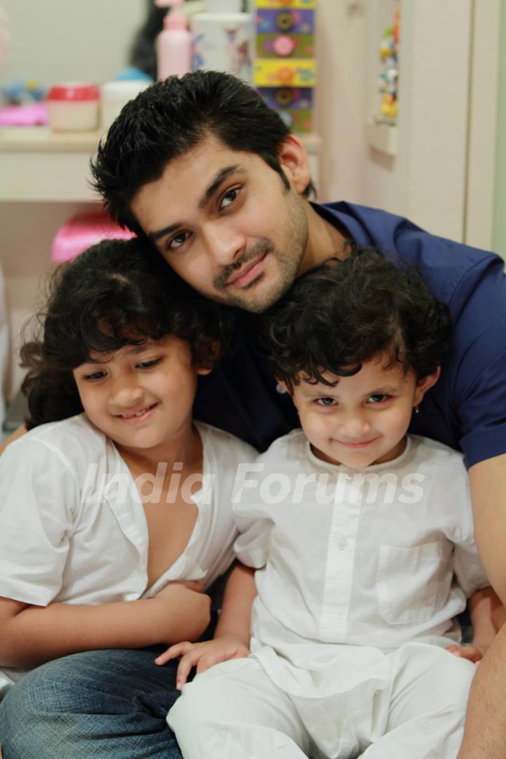 Aditya Redij and his two nephews