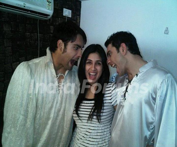 Vivian Dsena, Vahbiz Dorabjee and Sid