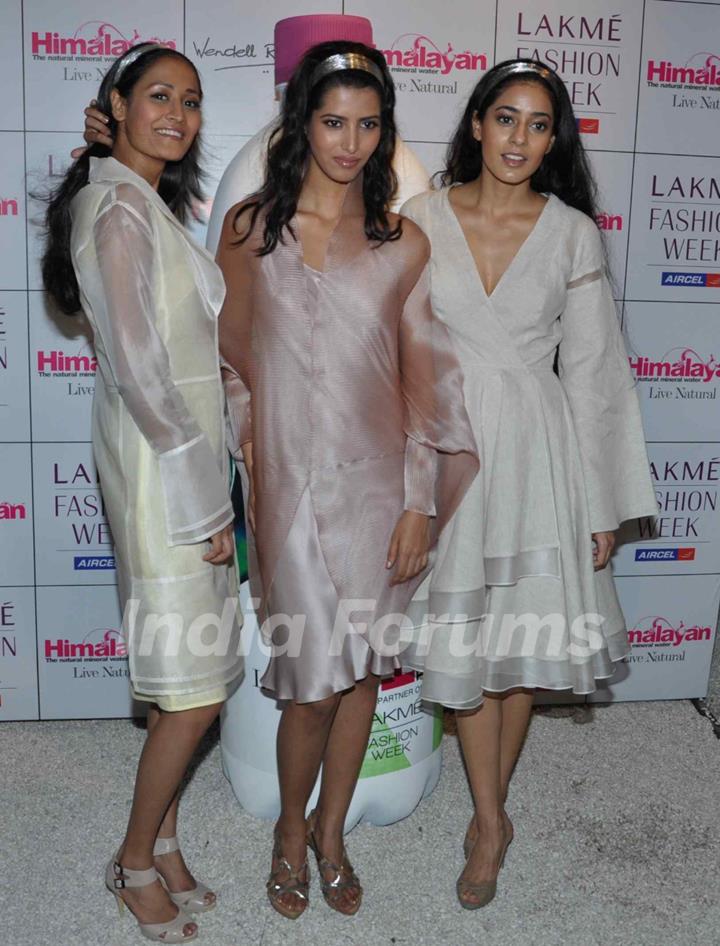 Former beauty queen Manasvi Mamgai was snapped with designer Wendell Rodricks at an event held by Lakme, in association with Himalayan Live Natural, in Mumbai