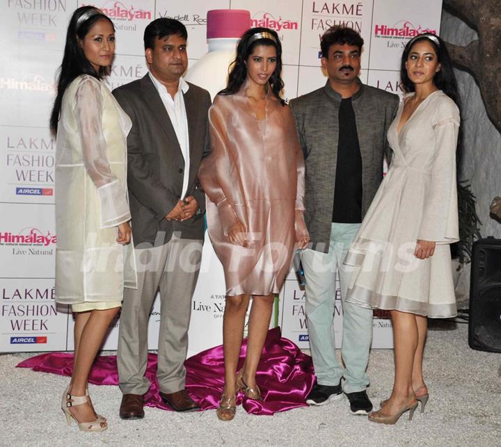 Former beauty queen Manasvi Mamgai was snapped with designer Wendell Rodricks at an event held by Lakme, in association with Himalayan Live Natural, in Mumbai