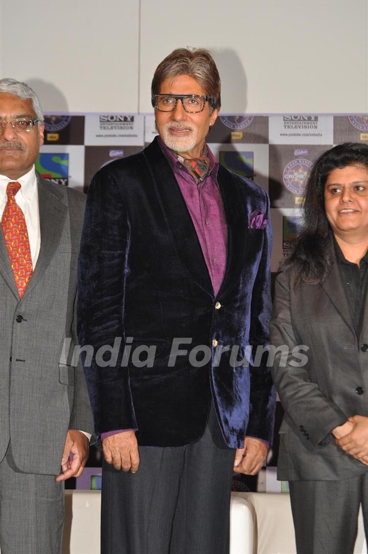 Amitabh Bachchan graces the Kaun Banega Crorepati launch at JW Mariott