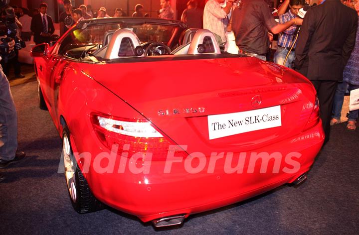 The launch of  Mercedes Benz's new SLK 350, in New Delhi on Wednesday. .