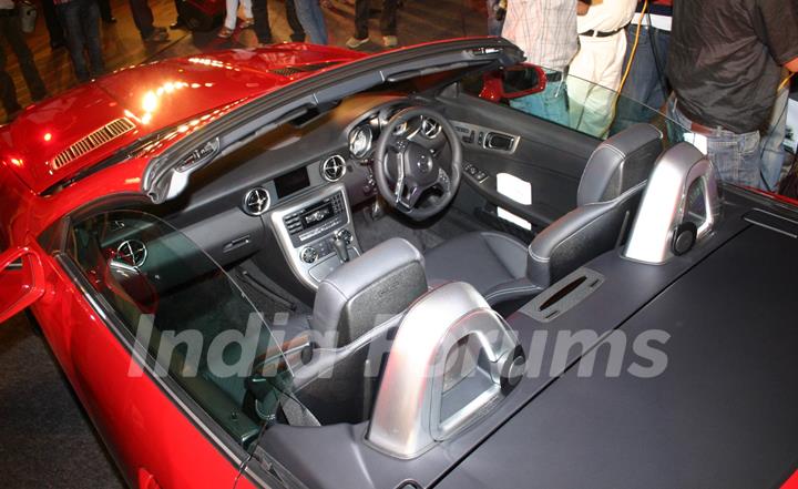 The launch of  Mercedes Benz's new SLK 350, in New Delhi on Wednesday. .