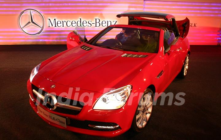 The launch of  Mercedes Benz's new SLK 350, in New Delhi on Wednesday. .