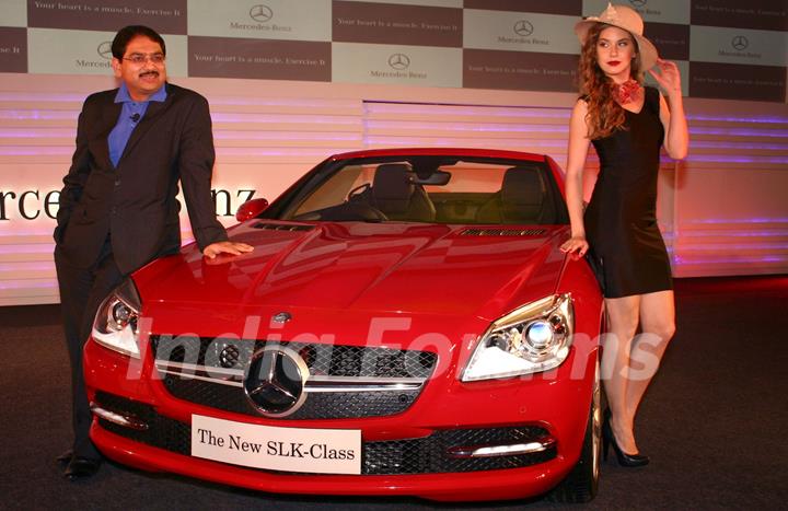 The launch of  Mercedes Benz's new SLK 350, in New Delhi on Wednesday. .