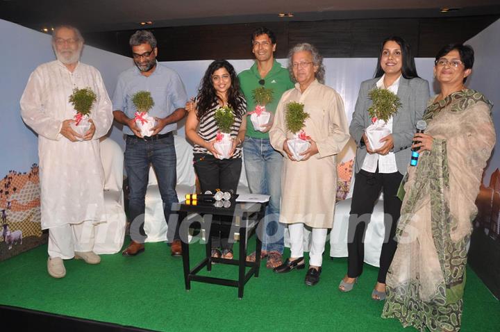 Milind Soman at Suzlon's new brand campaign for cleaner air at trident. .