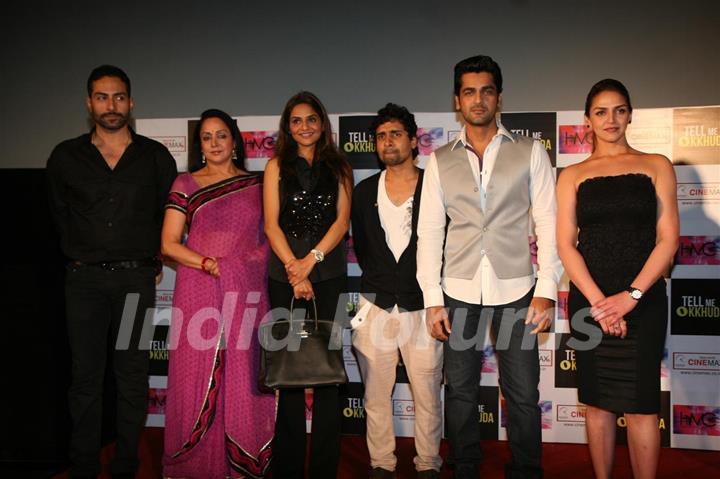 Hema and Esha Deol unveil the film 'Tell Me O Kkhuda' look at Cinemax