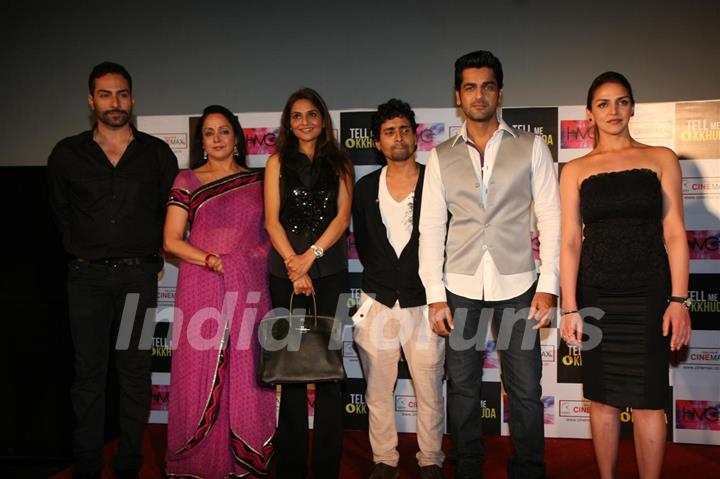 Hema and Esha Deol unveil the film 'Tell Me O Kkhuda' look at Cinemax