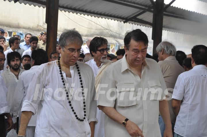 Aditya Raj Kapoor, Randhir Kapoor and Amitabh pays tribute to Shammi Kapoor