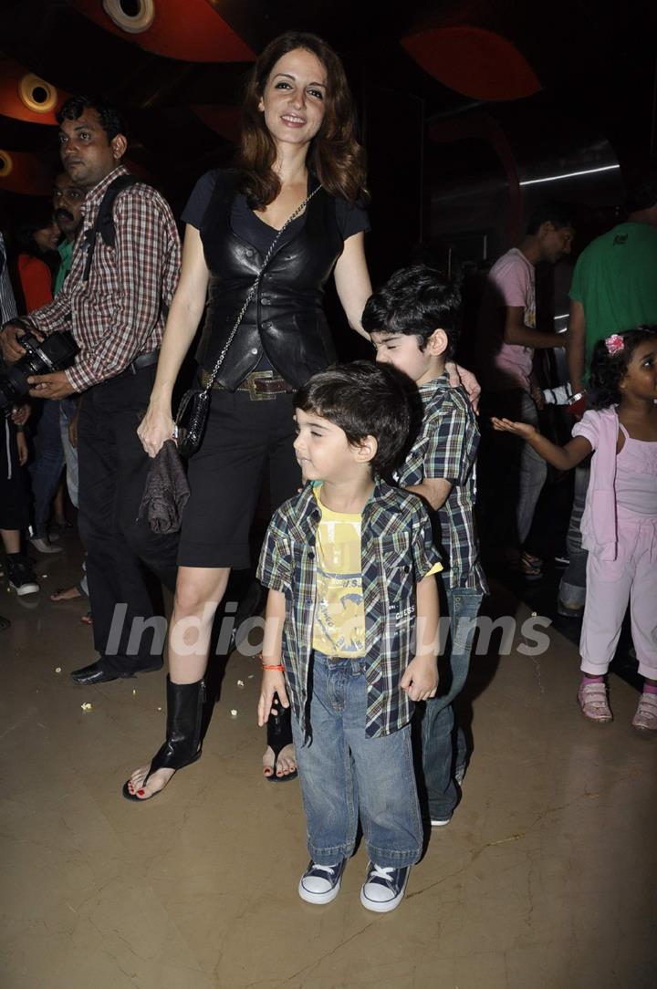 Star kids at Spy Kids premiere, PVR. .