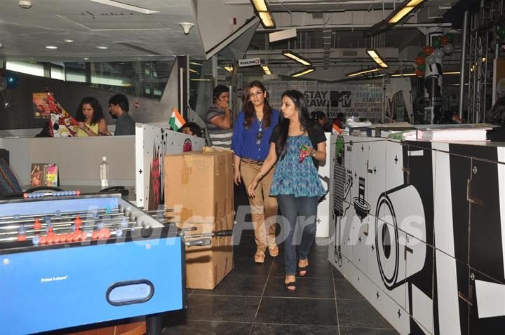 Raveena Tandon at the launches of Nickelodeon-McDonalds Happy Meal with toy SpongeBob SquarePants in Mumbai