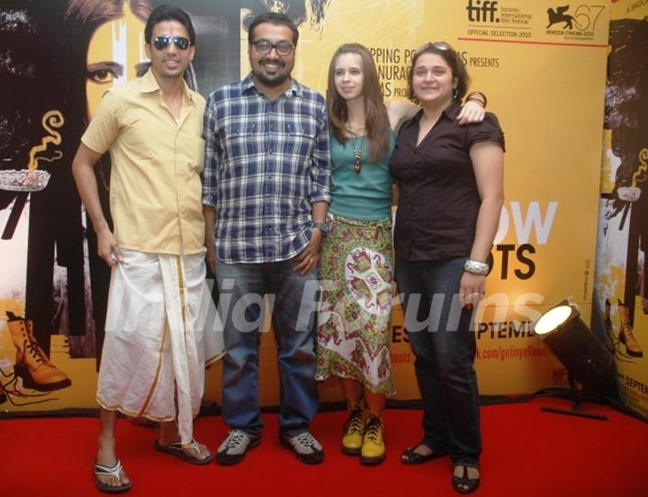 Anurag And Kalki Promote 'That Girl In Yellow Boots' At Cha Bar