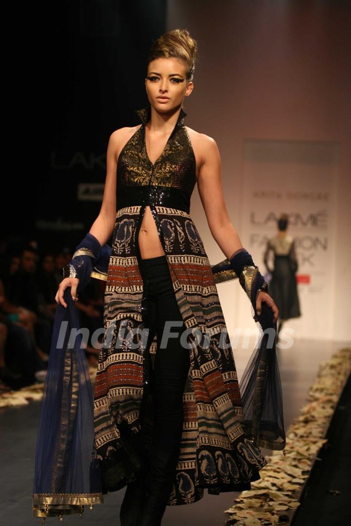 Anita Dongre Show at Lakme Fashion Week 2011 Day 2